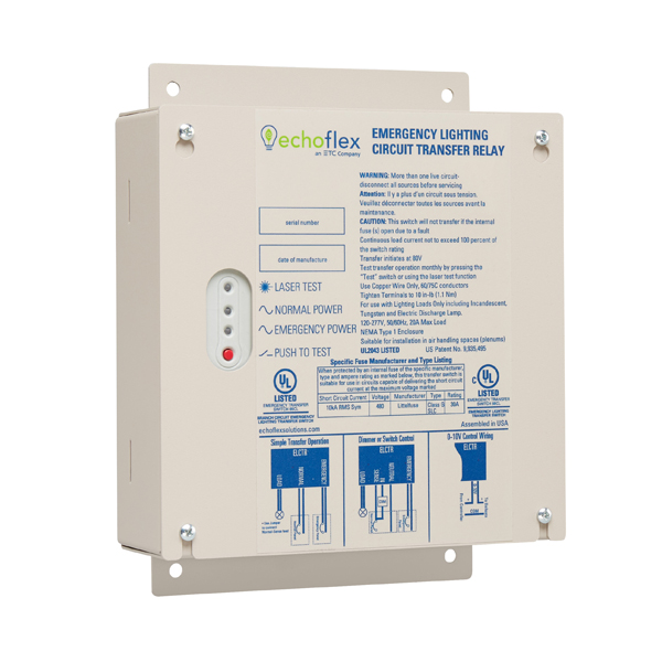 Panels Emergency Lighting Circuit Transfer Relay by