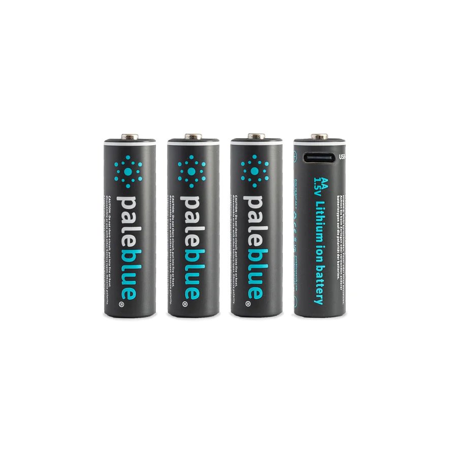 AA Batteries USBC Rechargeable Batteries By Pale Blue