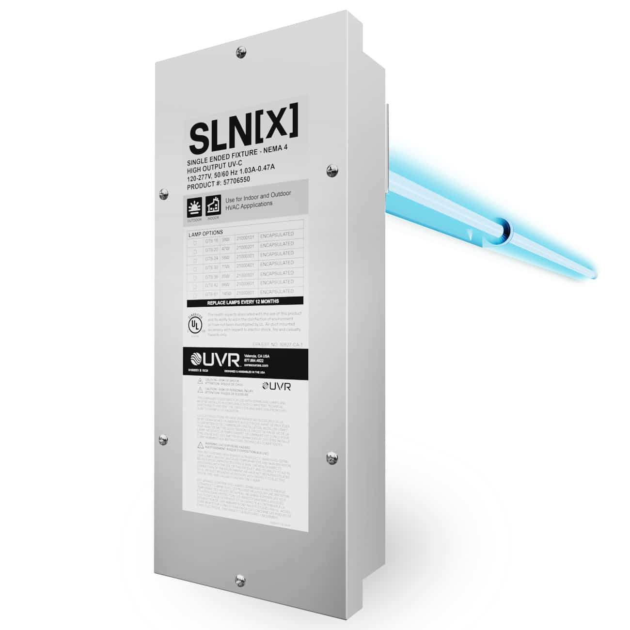 UV Resources SLN [X] Small – Medium - RTU’S (Rooftop HVAC) - Duct Mounted